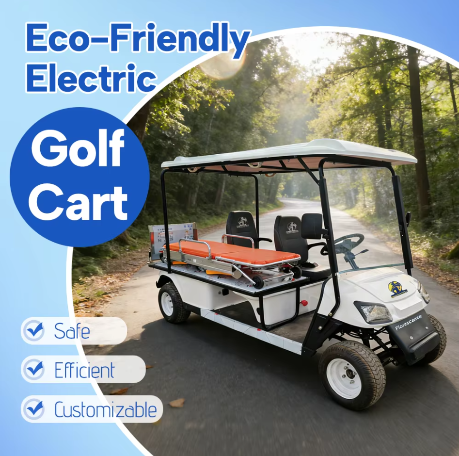 2026 New Emergency NEV Golf Cart Manufacturers for Sale 30mph Low Speed Utility Electric White Golf Car