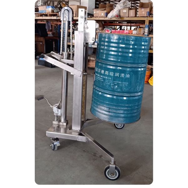 DTF450S Stainless Steel Hydraulic Drum Truck