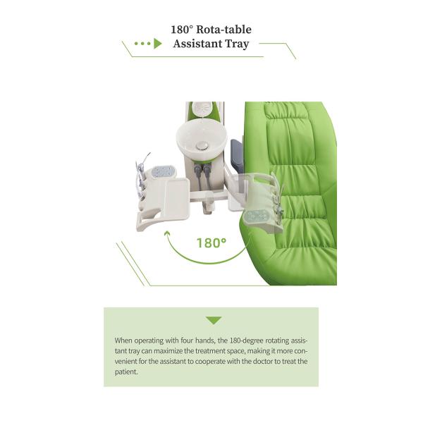 Cast Aluminum Backrest Stomatology Equipment Mobile Dental Cart Unit