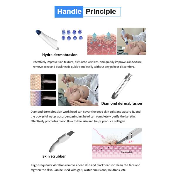 2024 High Quality Korea H2o2 Hydro Beauty Facial Diamond Hydra Dermabrasion Facial Skin Multifunctional Machine