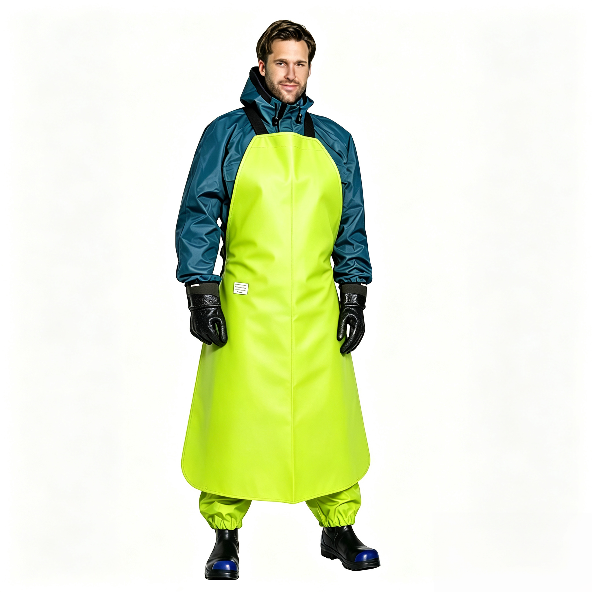 Adjustable Straps Water Jetting Apron Lightweight Protective Safety Clothes High Visibility