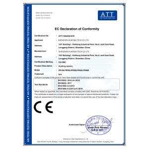 Shenzhen Hunting Tech Co., Ltd. Certificaciones