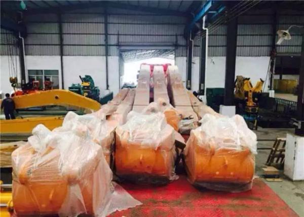 Port Construction Digger Boom , Excavator Boom Stick 20m High Efficiency