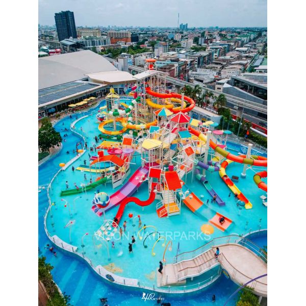 CE ISO Certified Aqua Playground with Customizable Water Play Themes, Safe Fun Interactive Slides, and Hot-Dip Galvanized Steel Columns