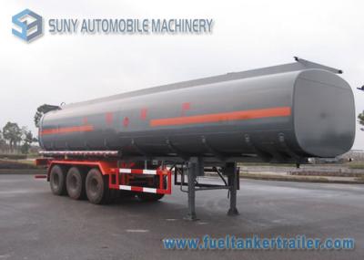 Customized Oil Tank Trailer 42000L Trapezoid Alcohol Chemical Tank Trailer 0.9 Bar