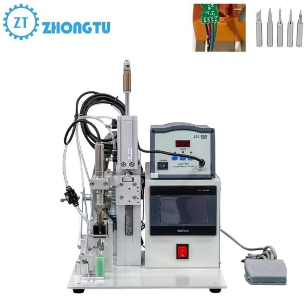 Anti-static Design Soldering Iron Handle Semi-Automatic Copper Cable Soldering Machine for PCB Assembly