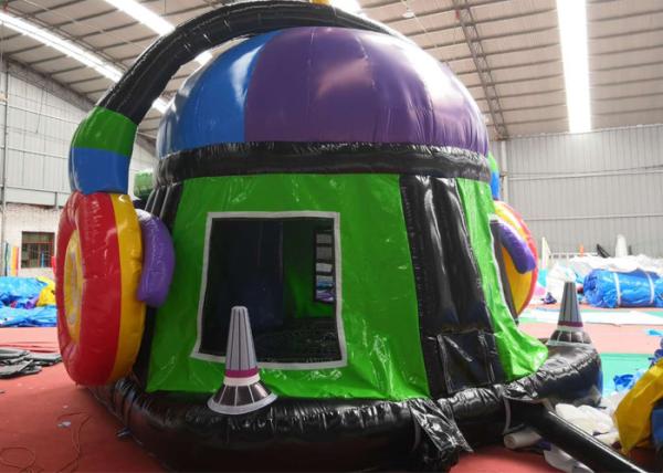 Headset Dazzle Gorgeous Blow Up Jump House For Sports Arenas 3 Years Warrenty