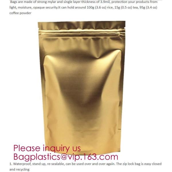 Custom Zipper Resealable Gusset Tea Flat Square Bottoms Food Grade Eight Sided Pouches Packaging Pouches