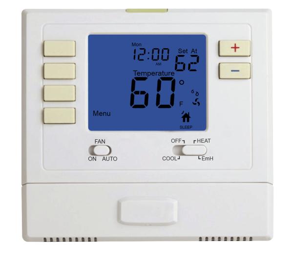 O termostato programável de aquecimento e refrigerando 2 de 7 dias aquece 1 fresco
