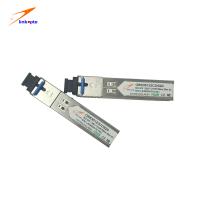 solo LC transmisor-receptor de SFP BIDI del conector de 1.25G Tx1310nm RX1550nm SMF LOS 20KM