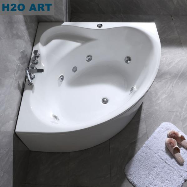 Corner Acrylic Massage Bathtub Whirlpools SPA Tub Hand Controlled for Precise Control