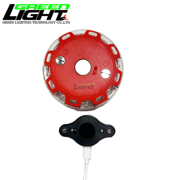 LED Warning Light designed for high visibility up to 1600 meters underwater with rechargeable battery and multiple colors