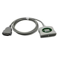 GE Marquette MAC EKG Trunk Cable 12leads  2104723-001 22341809 AHA IEC 2.4M DB15 Connector