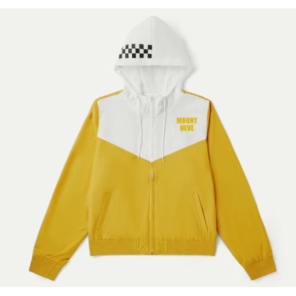 Молния цвета контраста вверх по куртке полиэстера женщин облегченной