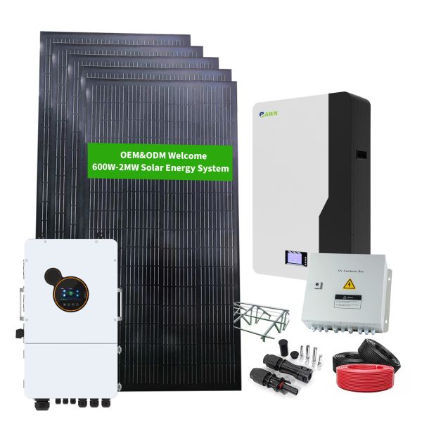 Inverter and Battery All in One With PV Solar Panel Module Lithium-Ion Battery Solar Hybrid Inverter 12kw System