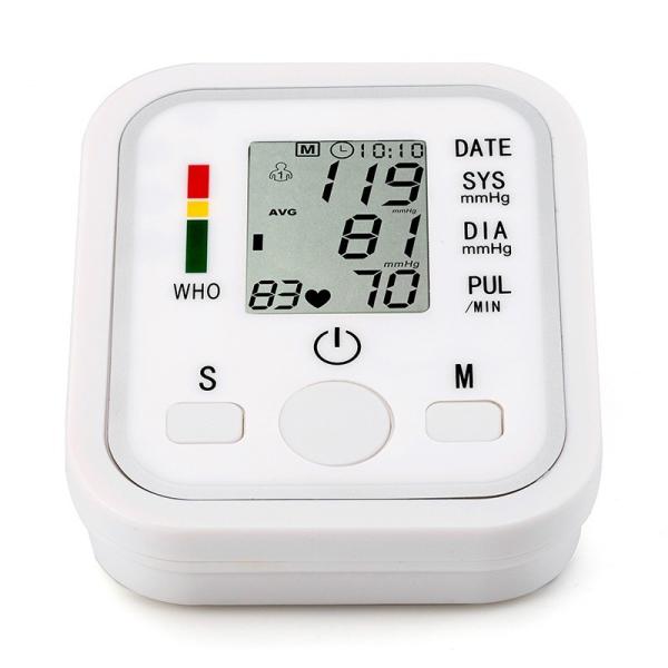 Equipamento de Saúde Doméstica Pulso do Dente Azul OX BPM Monitor Braço Elétrico LCD Digital Monitor de Pressão Sangüínea Esfigmomanoma