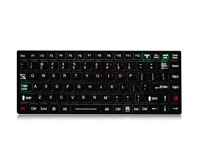 89 Teclas Emc Borracha Silicone Usb Teclado Para Computador Robusto Retroiluminado Amarelo