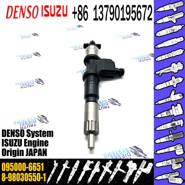 Huida Diesel Engine Fuel Injector 095000-6651 8-98030550-1 for genuine quantity