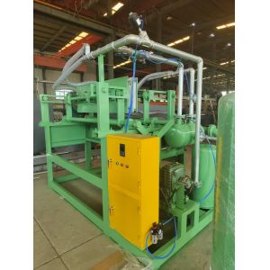 1000 pièces/h Petite machine semi-automatique à fabriquer des plateaux à œufs en papier recyclé, machine de moulage de pâte, structure simple, roulement, moteur, engrenage