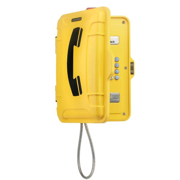 Heavy Duty Industrial Weatherproof Telephone with 3W Buzzer Strong Noise Canceling and -40ºC ~ +70ºC Temperature Range