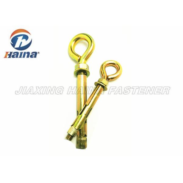 Yellow Color Stainless Steel 304 316 Expansion Galvanized Sleeve Anchor With Eye Bolt