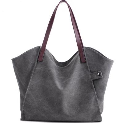 High Capacity Shoulder Tote Bags For School Solida Color Non Fade Strong Handles