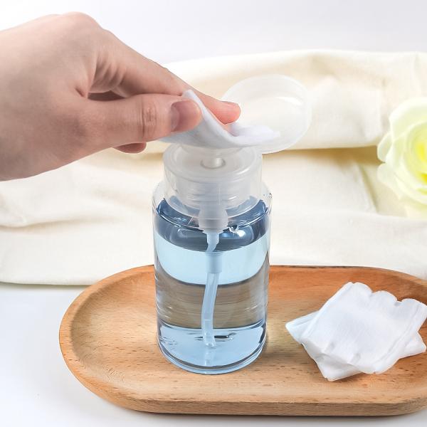 PP Plastic Screw Cap Makeup Remover Bottle with Flip Top