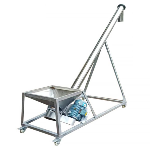 Alimentador de torsión de tornillo de acero inoxidable personalizado con inclinación de 0-45 grados para una operación libre de polvo y eficiente de ahorro de energía