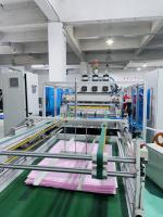 Máquina totalmente automática de fabricação de sacos não tecidos mostra operação anormal fora de alimentação e automaticamente para a unidade