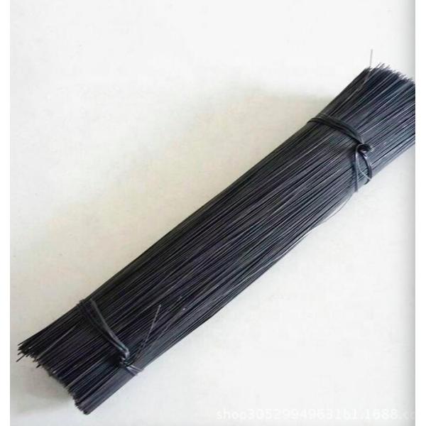 Straight Cutting Iron Binding Wire 0.8mm Diameter 450mm Length Black Annealed Wire