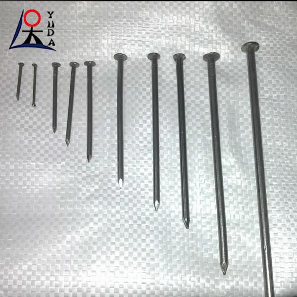 Flat Head Galvanized Common Iron Wire Nails Hardened Steel Concrete Nails