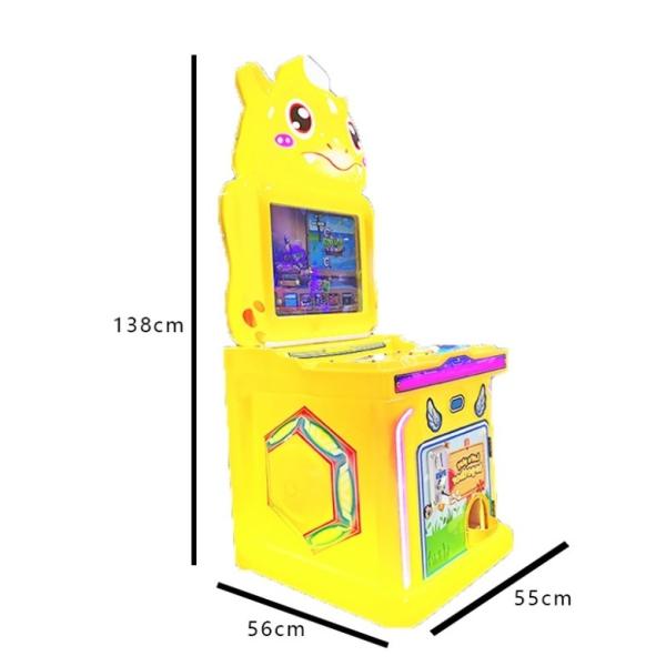 19 inch kids indoor coin operated fishing driving car shooting parkour game machine