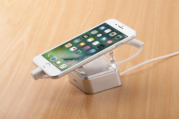 COMER alarm sensor  cable lock charger holder Retracting anti-theft display handset stand for 8“ tablet