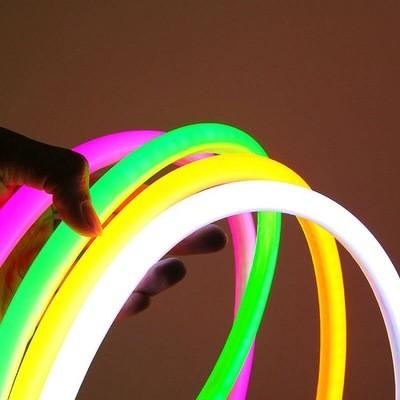 220V 110V RGB LED redondo tubo de neon 14MM 16MM 18MM 20MM 22MM 360 graus LED Neon Flex