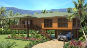 Bungalow de madeira de aço claro da casa/bungalows luxuosos da praia para Tail