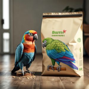 Industrial Food Packaging Bag Constructed with PET VMPET PE Material Glossy Dry Food Pet Treats Snack Zipper Bag Dog Cat