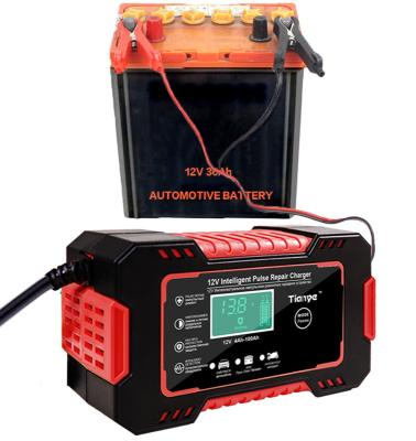 Carregador de bateria rápido 80W do reparo inteligente do pulso de 6A 12V