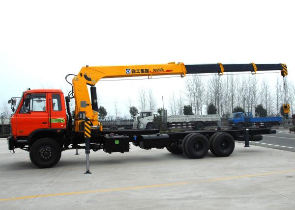 Hydraulic 12 ton Cargo Lorry-Mounted Crane With Telescopic Boom