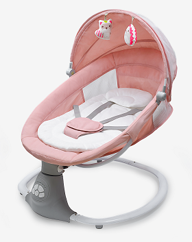 OEM Pink Automatic Electric Cradle Swing Multiple Speed Settings