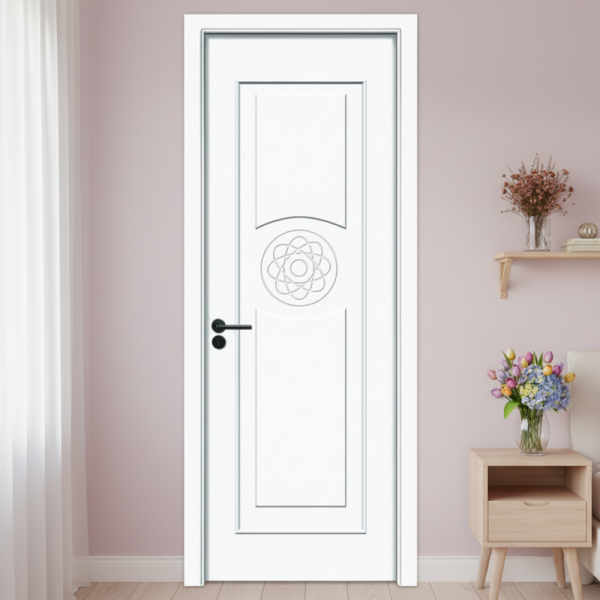 Painting WPC Door Featuring Excellent Heat Insulation and Moisture Resistance Suitable for Various Interior Applications