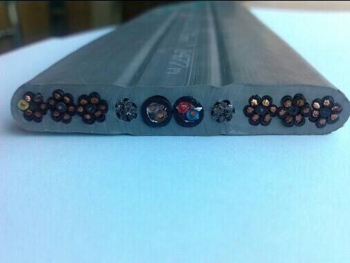 Flat Traveling TV Cable for Elevator with CE certificate TVVBPG 2x0.75+TV with Special PVC Jacket