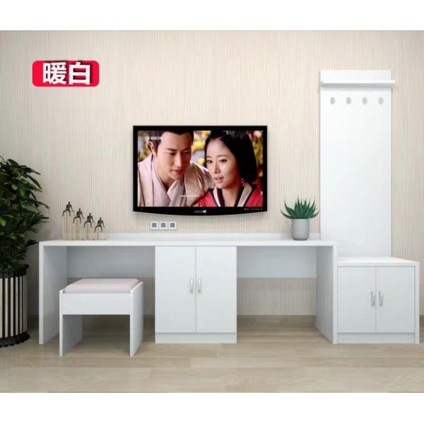 Modern Design Hotel Bedroom Furniture TV Table Cabinet Solid Wood Material