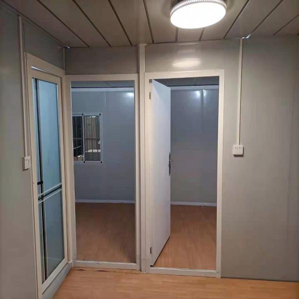 Casa de contêiner dobrável expansível com janela deslizante de PVC e piso de 18 mm de MGO