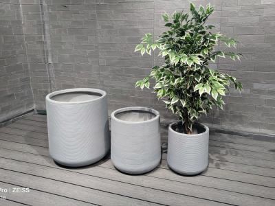 耐久性 青い 繊維 粘土 丸い 花 植える 装置