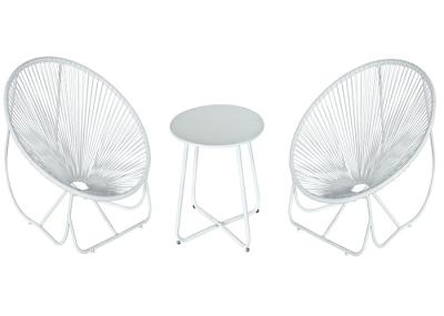 Fire Resistant Garden Rattan Set Acapulco Rattan Chair Set High Temperature Tolerant
