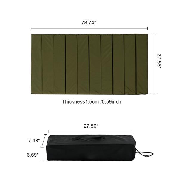 Oxford Outdoor Camping Mat Portable Mattress Folding Pad For One Person