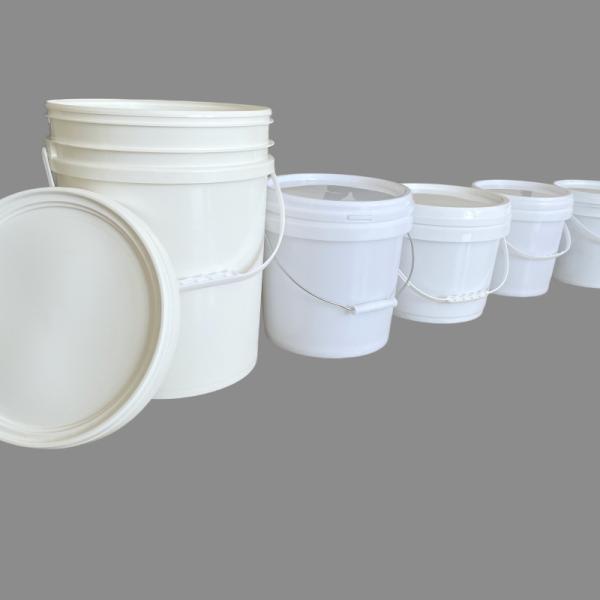 1.0 to 2.5 MM Thickness Plastic Round Packaging Container Bucket For Ships Furniture