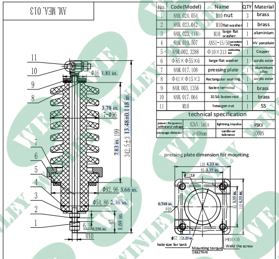 ANSI IEEE Standards 75KVA Single Phase Pole Mounted Transformer Oil Immersed 6900V to 460V UL cUL Certified