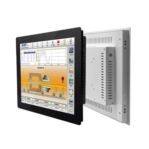 IP65 impermeable Industrial Monitor de pantalla táctil incrustada Resistencia capacitiva Mini PC sin ventilador Monitores de pantalla LCD HD