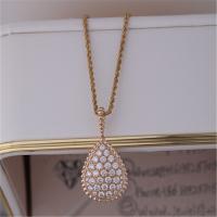 Motif d'or de la Chine grand de bijoux d'usine de SerpeReal d'or de serpent collier de luxe de Boheme de long avec la broche Pin Pave Diamonds